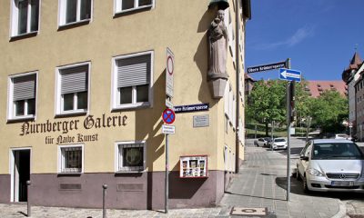 Exterior view of the Nuremberg Gallery for Naive Art, which is currently on sale